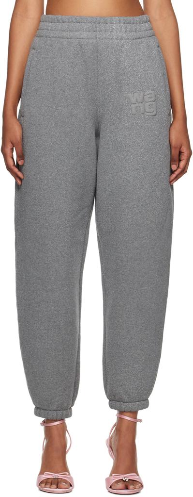 alexanderwang.t Gray Glitter Sweatpants