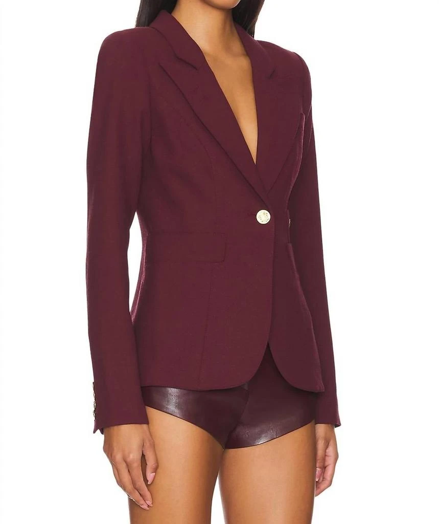 Smythe Classic Duchess Blazer In Plum 2