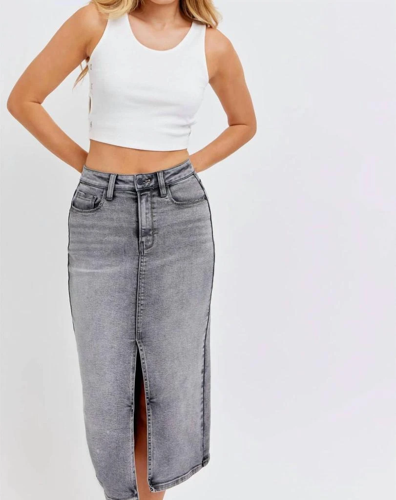 CELLO Cello - High Rise Midi Skirt 5