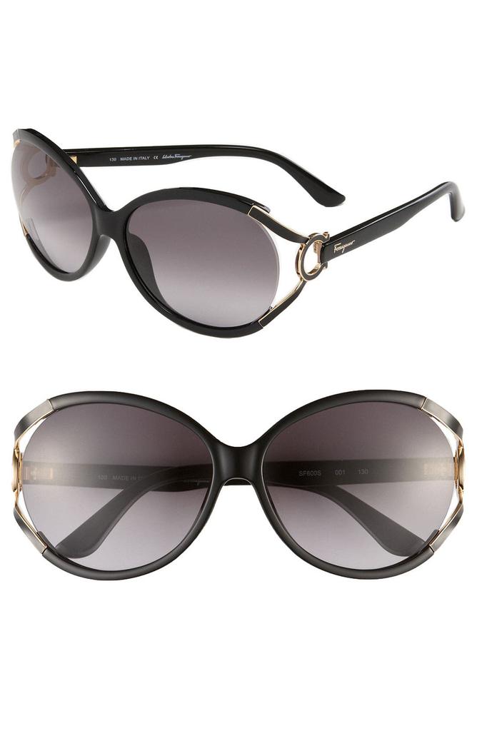 FERRAGAMO Salvatore Ferragamo 59mm Oversized Sunglasses