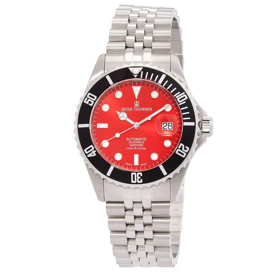 Revue Thommen Diver Automatic Red Dial Men
s Watch 17571.2238 1