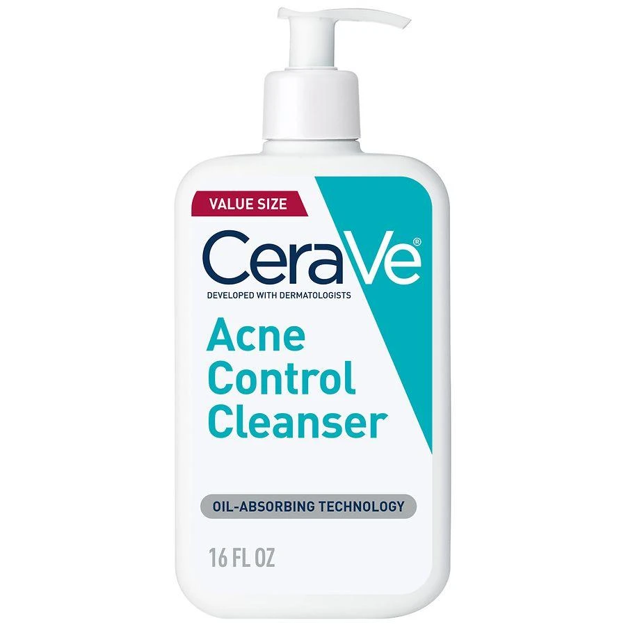 CeraVe Acne Control Face Cleanser with 2% Salicylic Acid & Purifying Clay for Oily Skin Fragrance Free 1
