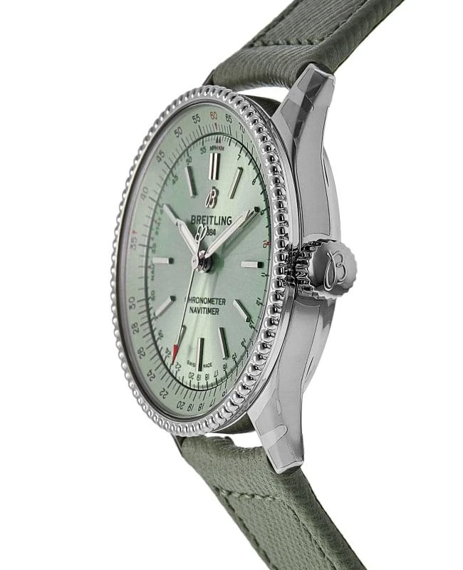 Breitling Breitling Navitimer Automatic 35 Green Dial Green Strap Women's Watch A17395361L1P3 3