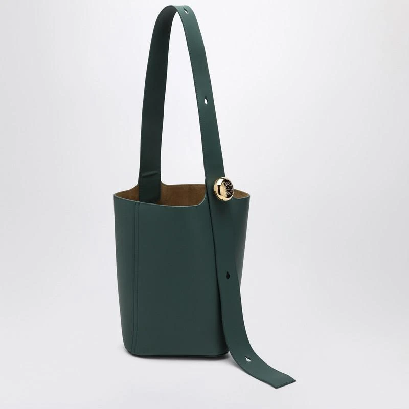 Loewe Green calfskin Pebble Bucket medium bag 4