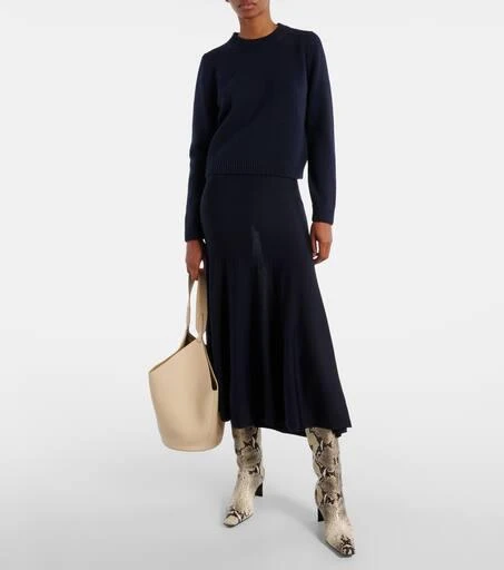 Khaite Ona 55 snake-effect leather knee-high boots 3