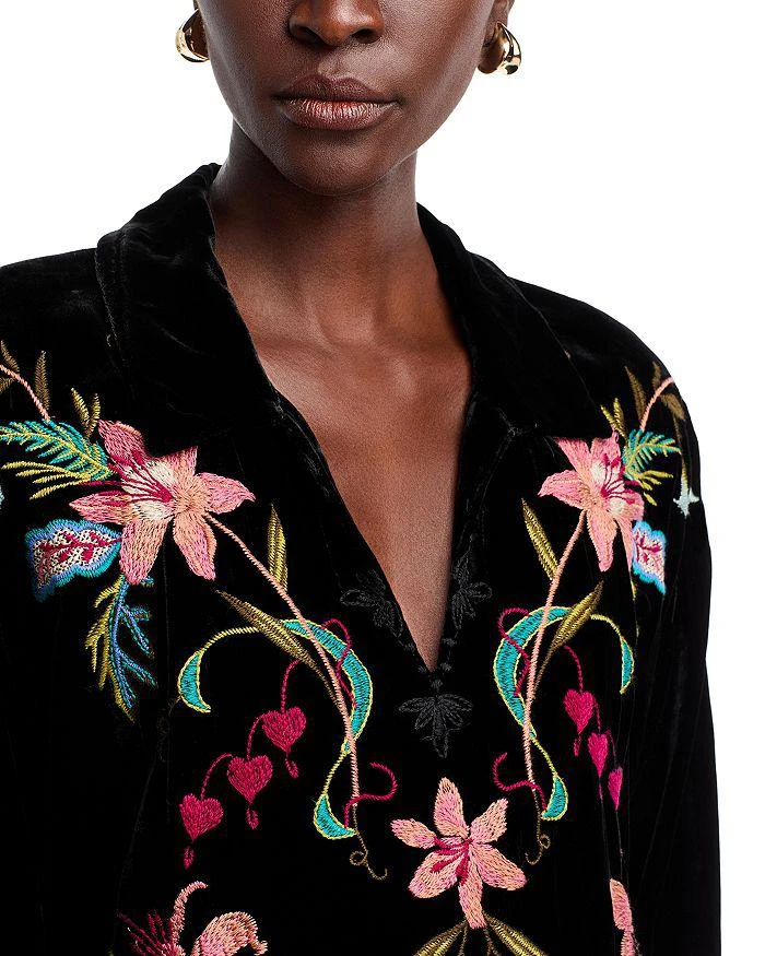 Johnny Was Velvet Popover Shirt 5