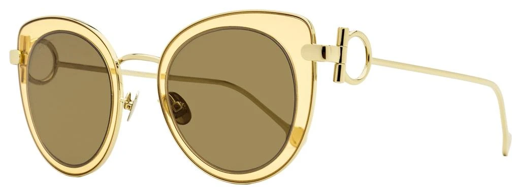 Salvatore Ferragamo Salvatore Ferragamo Women's Oval Sunglasses SF182S 230 Gold/Opal 50mm 1