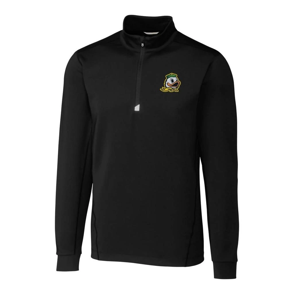 Cutter & Buck Oregon Ducks 1/4 Zip Traverse Pullover In Black 4