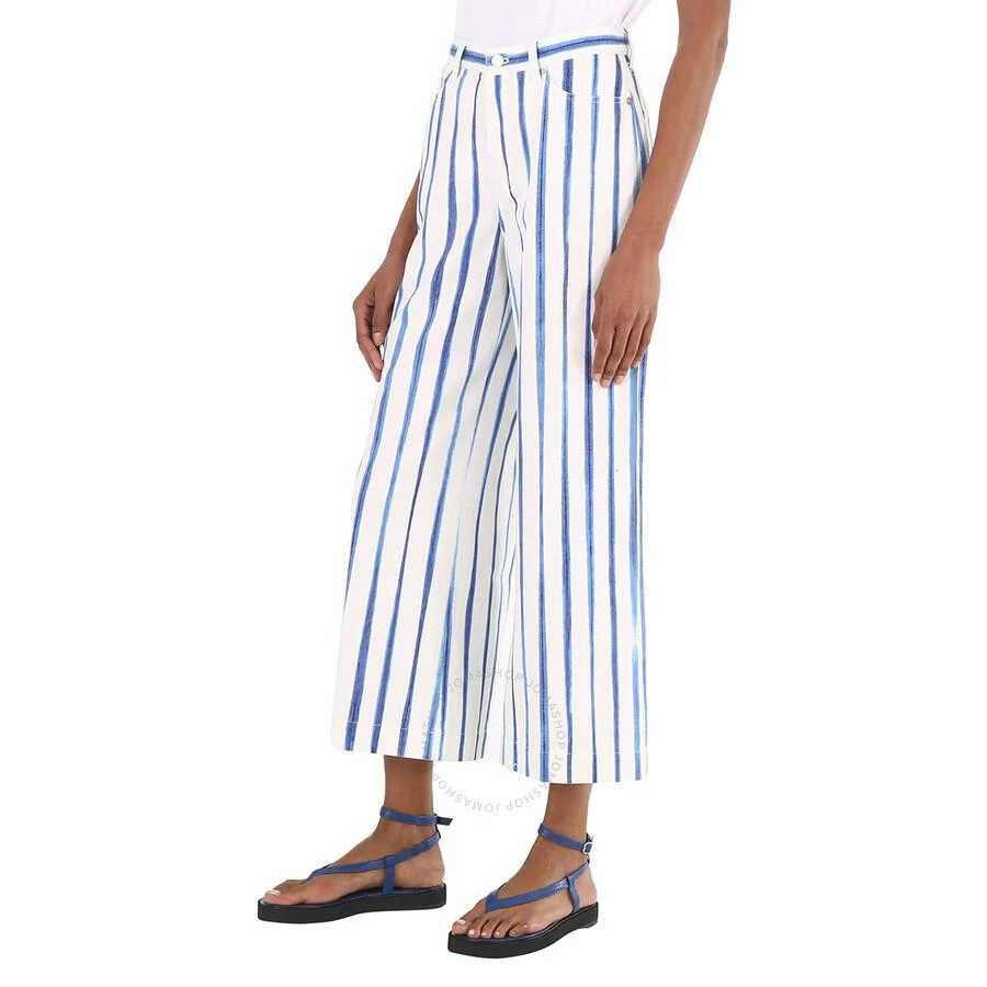 Ralph Lauren Ladies Striped Wide Cropped Trousers 3