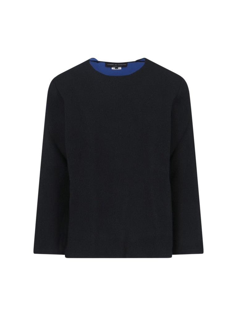 Shop Homme Plus Wool Blend Sweater, Black on Sale at BeyondStyle