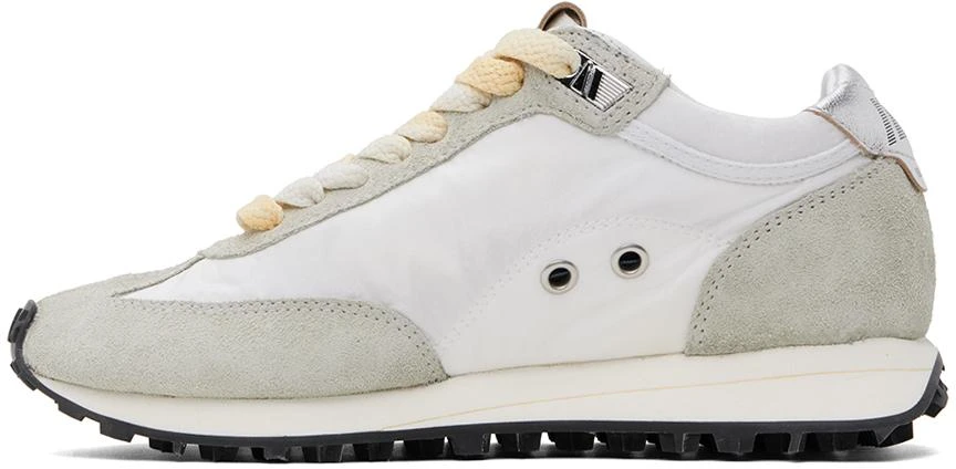 Golden Goose White & Gray Marathon Sneakers 3