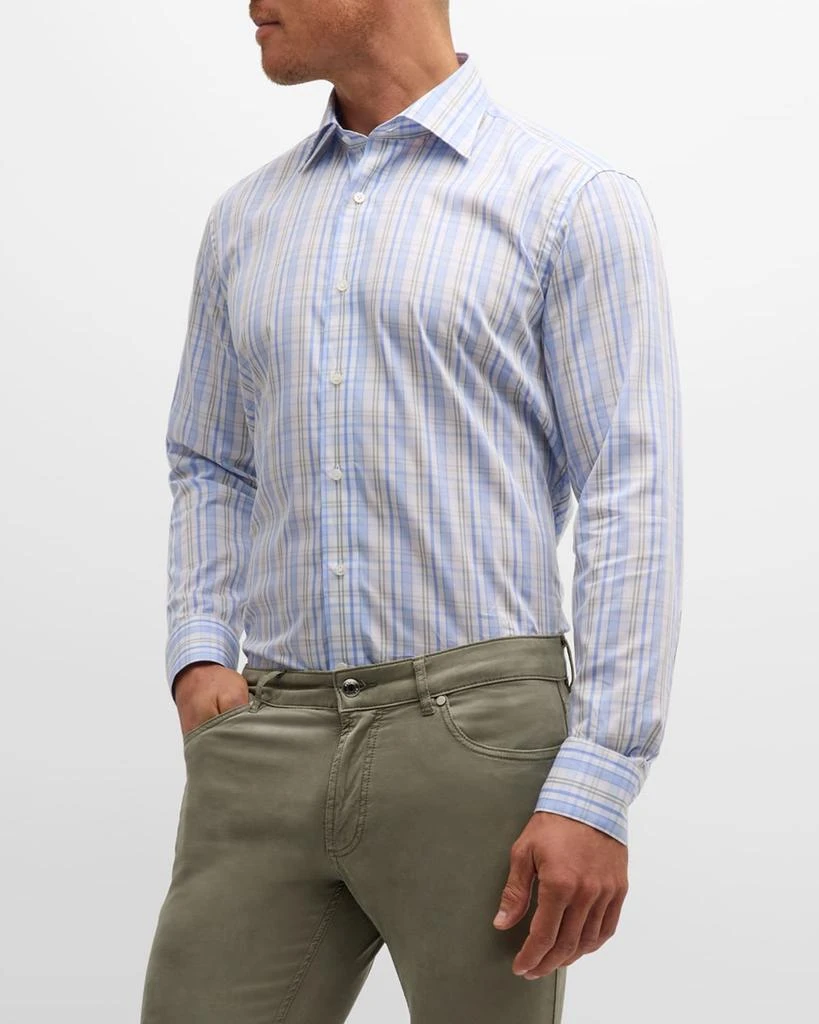 Peter Millar Men's Viggo Check-Print Cotton Sport Shirt 1