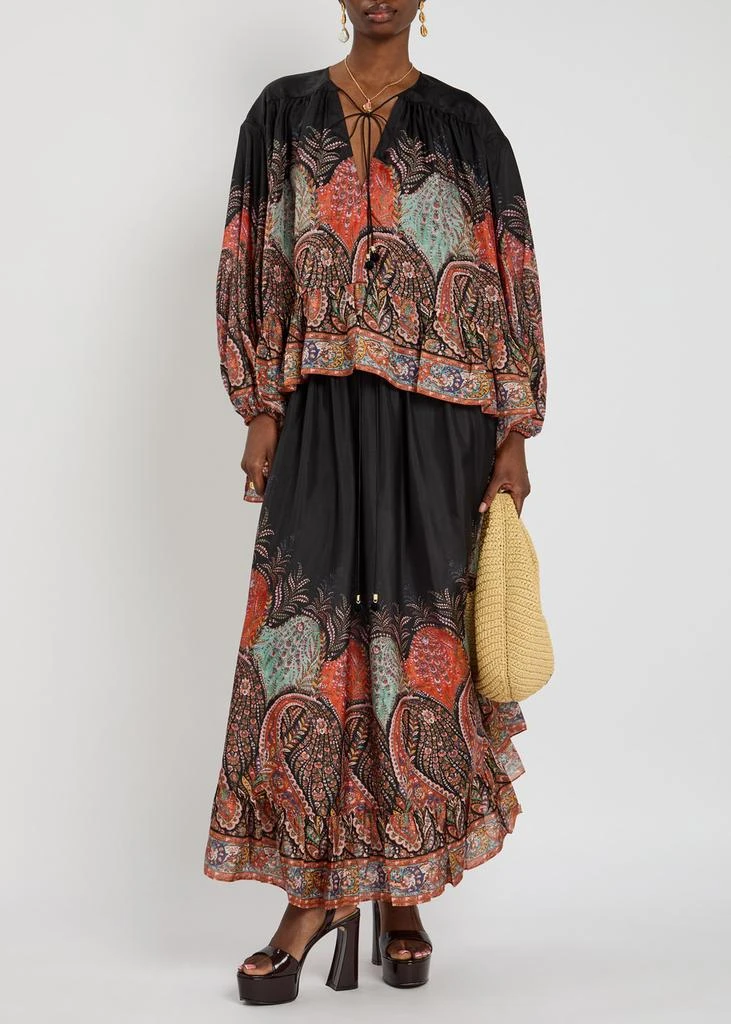 Zimmermann Rhiannon Ruffle Billow silk blouse 4