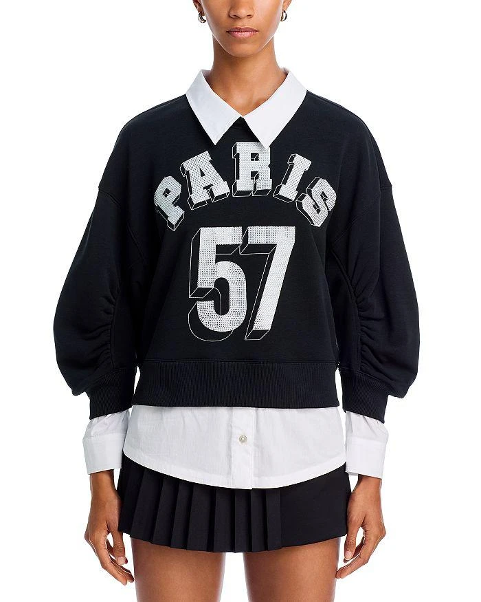 Cinq à Sept Justina Layered Look Sweatshirt 6