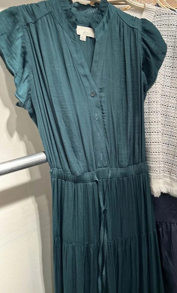 Pinch - Binky Satin Tiered Maxi Dress  On Sale Now with Up to 29% Off |  Discover Exclusive Deals & Savings at BeyondStyle  Authentic PINCH women >  dresses > maxi|306755393|clothing|dresses|green|maxi|polyester|solid|women