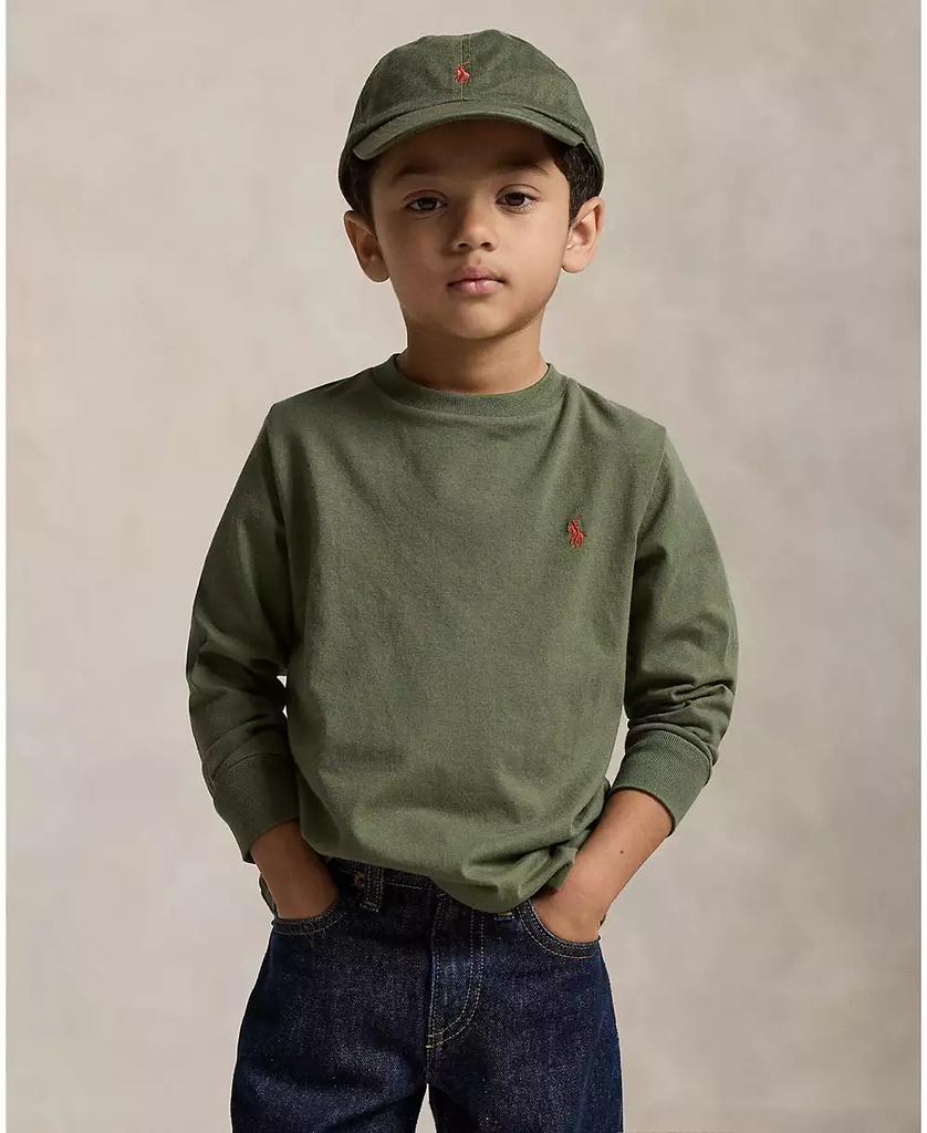 Ralph Lauren Toddler and Little Boys Cotton Jersey Long Sleeve T-Shirt