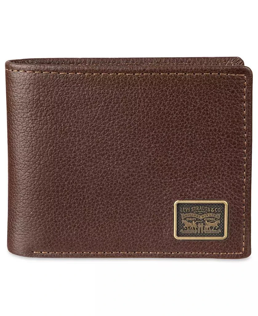 Levi's Men's Bill Divider and Ornament Passcase Wallet 12