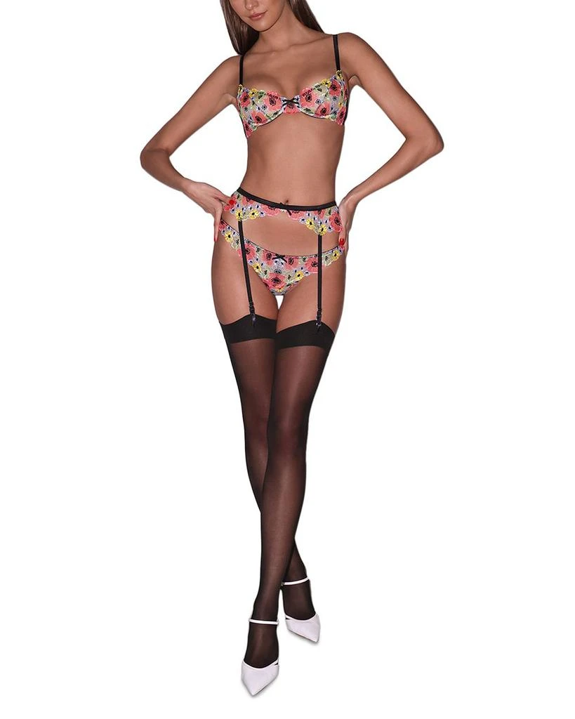 Fleur du Mal Azalea Embroidered Thong 5