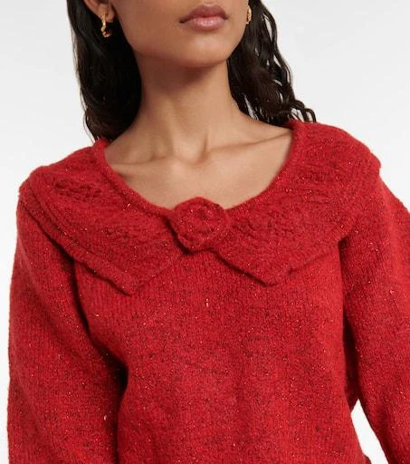 Rixo Serenity metallic-knit sweater 4