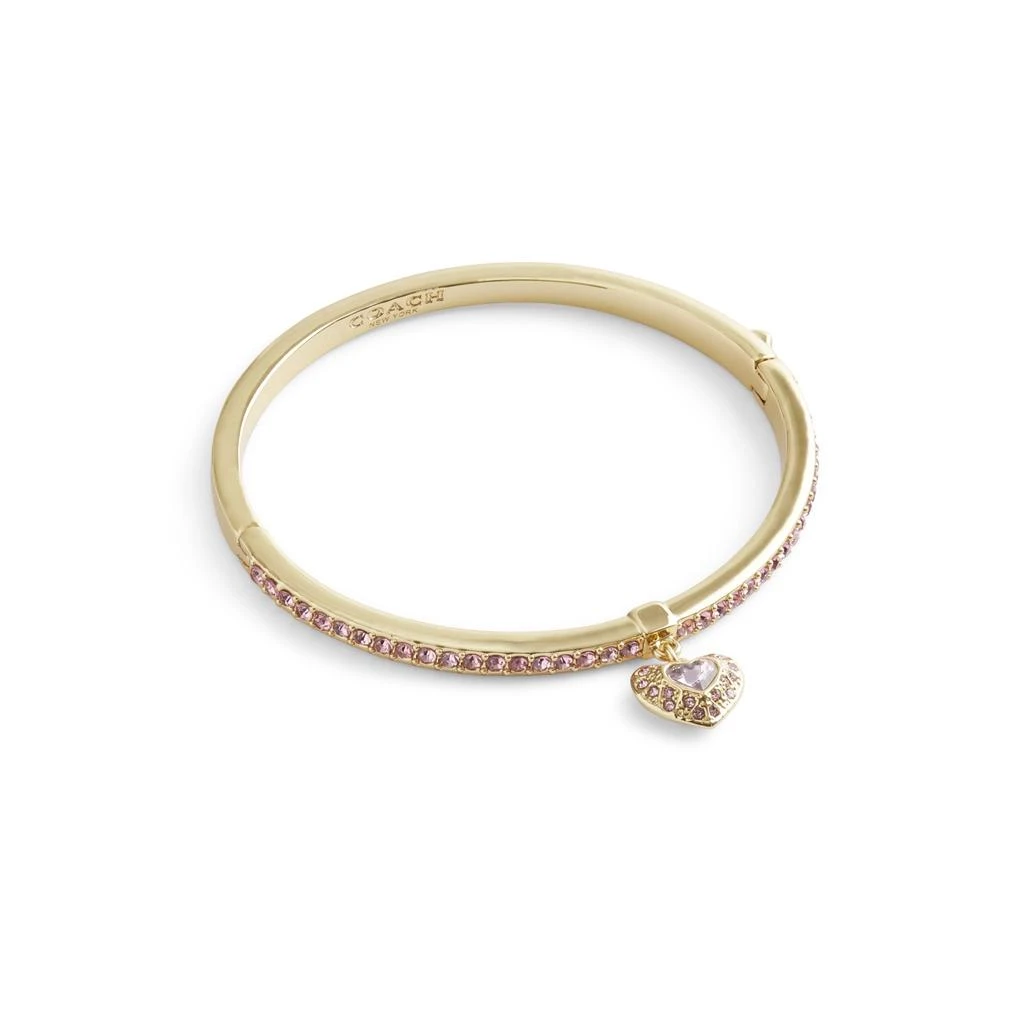 COACH Heart Charm Bangle Bracelet 1