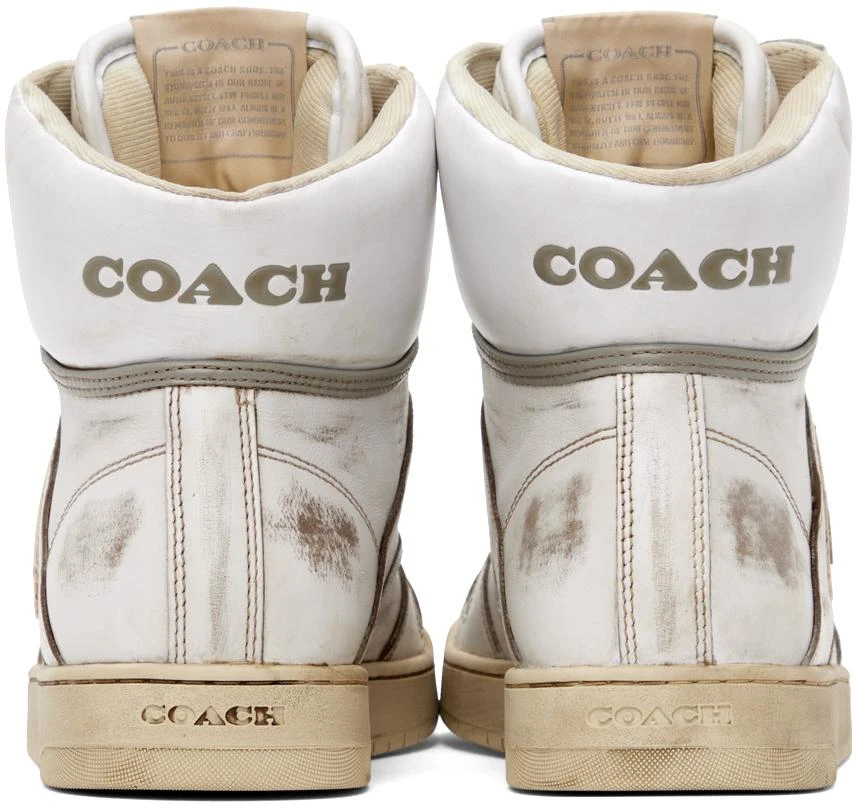 Coach 1941 White Distressed Sneakers 2