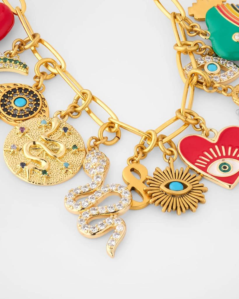 Elizabeth Cole Orabelle Crystal Chain Necklace 3