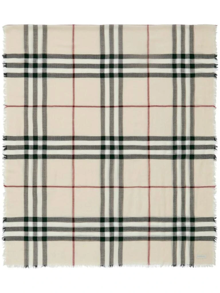 Burberry Burberry Giant Check Wool Scarf 1