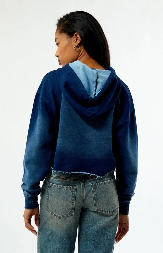 Playboy By PacSun Frayed Applique Cropped Hoodie 3