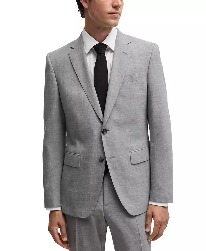 Hugo Boss Men's Patterned Stretch Cloth Slim-Fit Suit 4