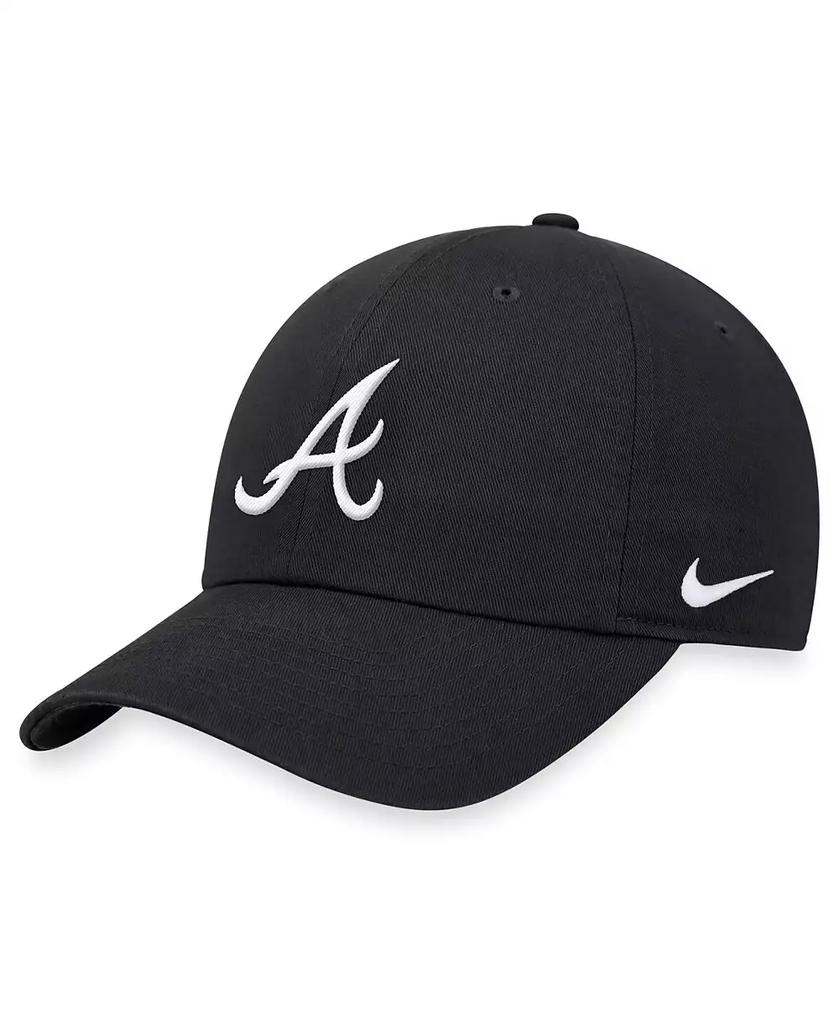 NIKE Men's Black Atlanta Braves Club Adjustable Hat