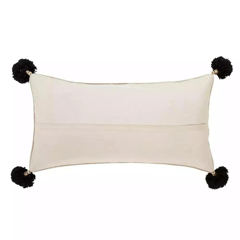 IHI Home Suzani Embroidery Decorative Throw Pillow Covers, 14"x 28", Set of 2 2