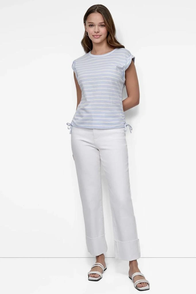 DKNY SIDE TIE RUCHED SLEEVELESS TEE 3