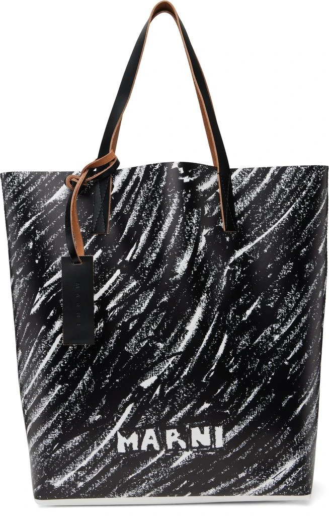 Marni Black Scribble Tribeca N/S Tote 1