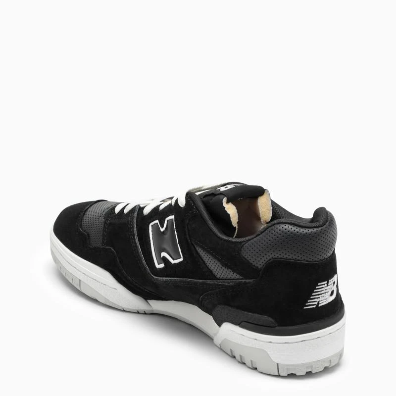 New Balance Low 550 black leather trainer 5