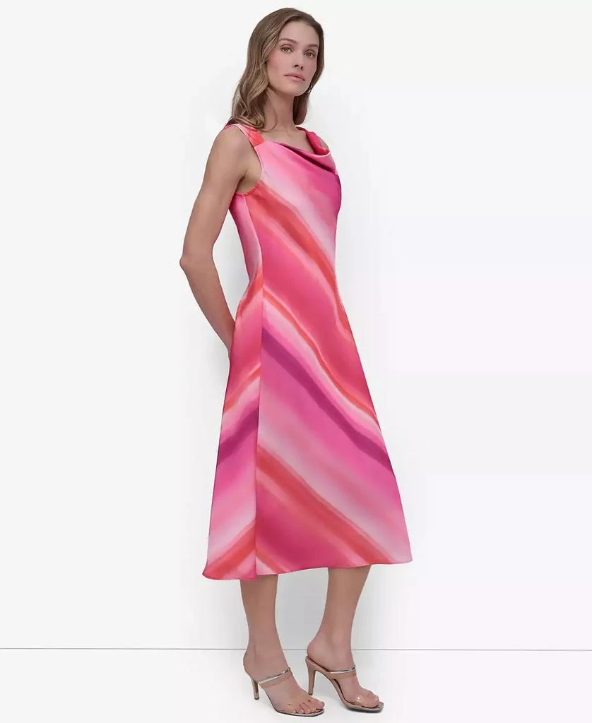 low back satin midi dress Bogota Solid Tie Back Satin Midi Dress – envy+grace