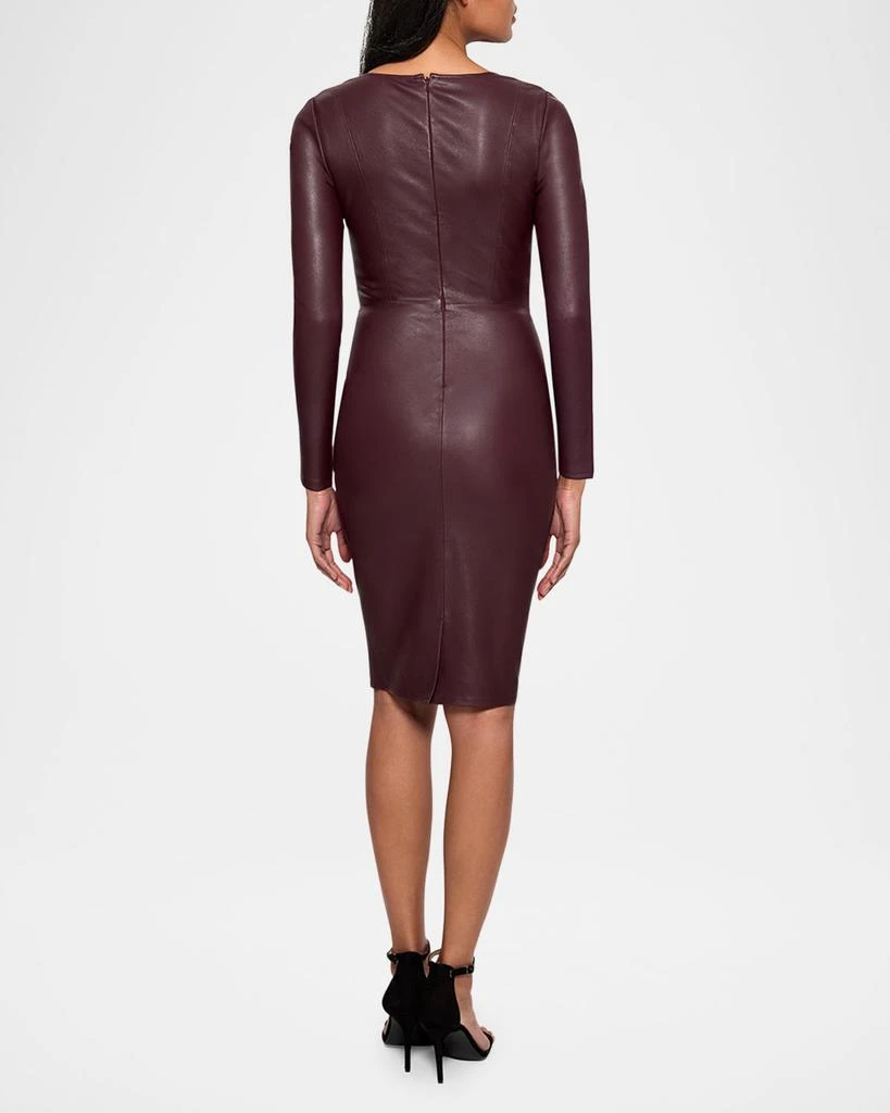 AS by DF Mrs. Smith Stretch Leather Knee-Length Dress 3