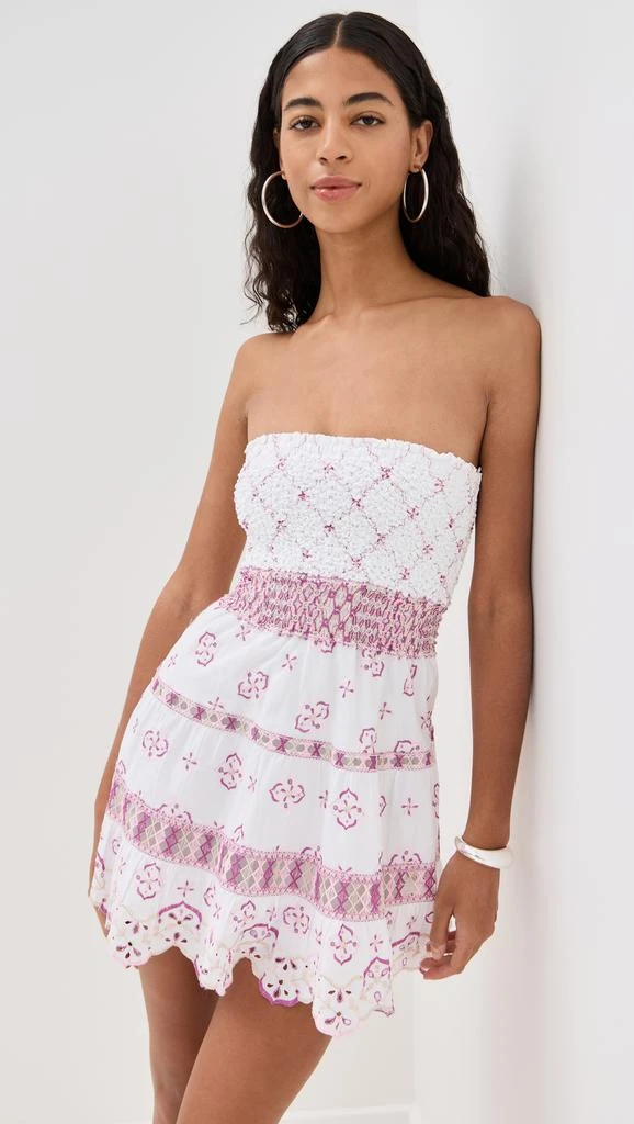 Temptation Positano Olona Embroidered Short Dress 1