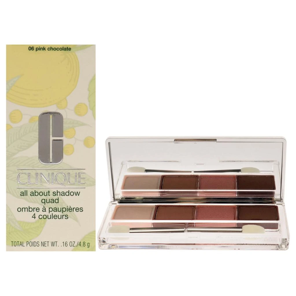 Clinique All About Shadow Quad - 06 Pink Chocolate by  for Women - 0.16 oz Eye Shadow