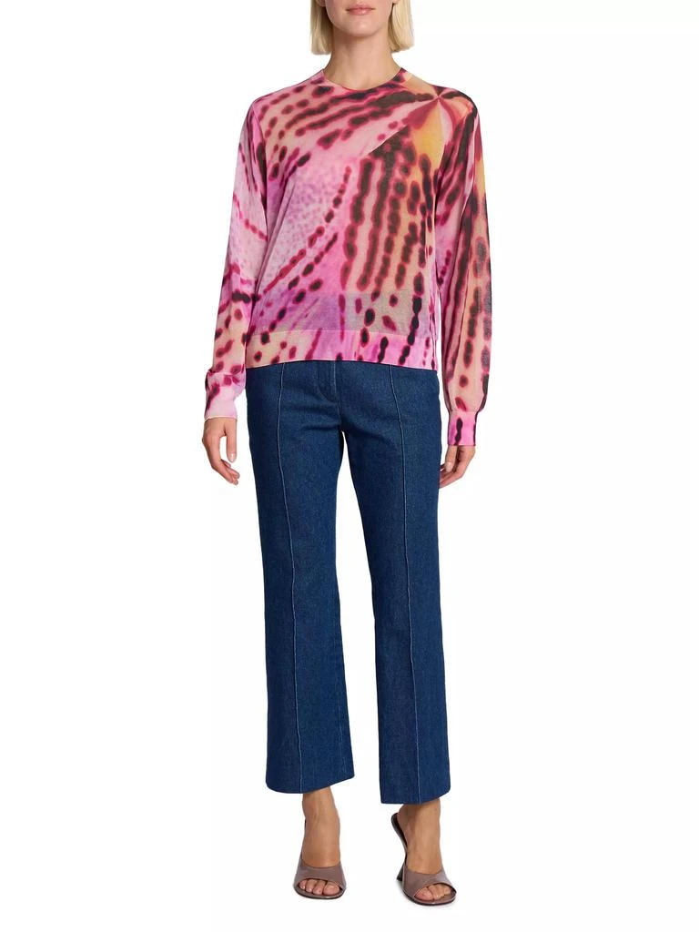 Dries Van Noten Tilly ​Abstract Print Cotton-Blend Crewneck Sweater 2