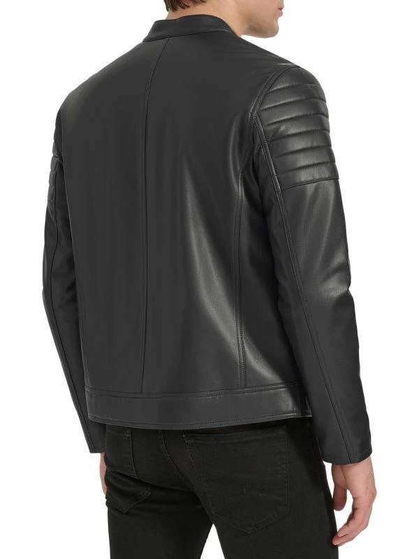 Kenneth Cole Faux Leather Moto Jacket 2
