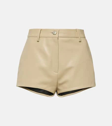Magda Butrym High-rise leather shorts 1