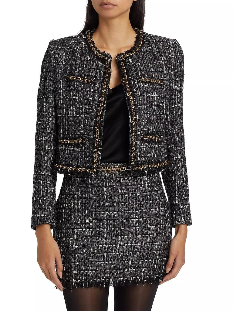 Generation Love Serena Chain-Embellished Tweed Blazer 3