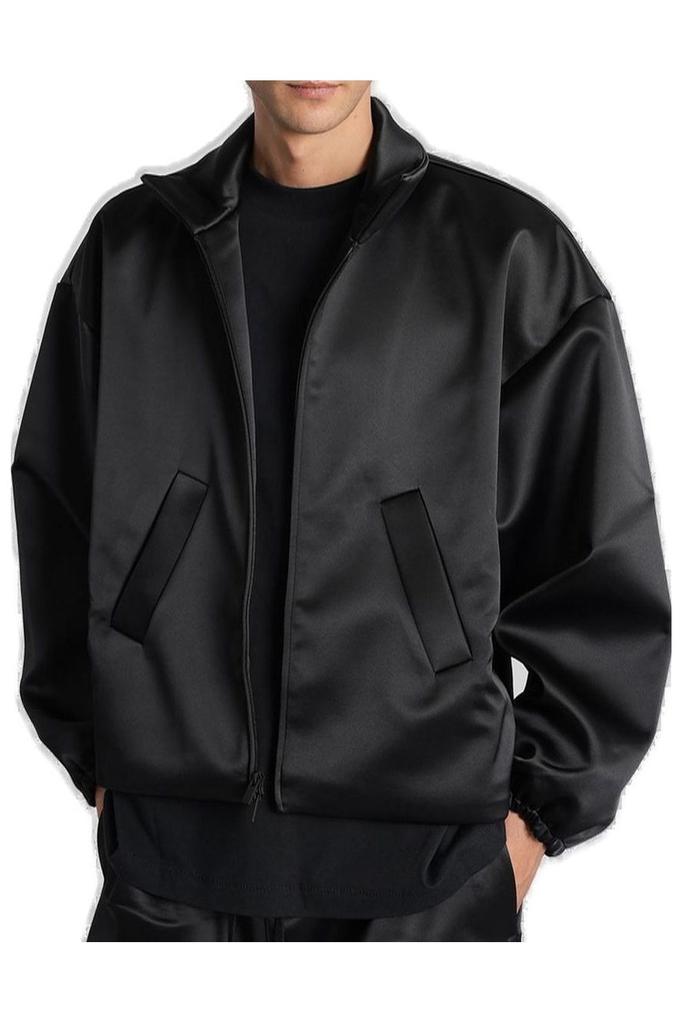 Fear Of God Essentials Bonded Satin Zip-Up Bomber Jacket – On Sale