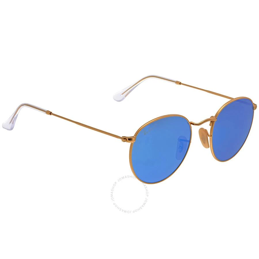 Ray Ban Round Flash Lenses Blue Unisex Sunglasses RB3447 112/4L 50 2