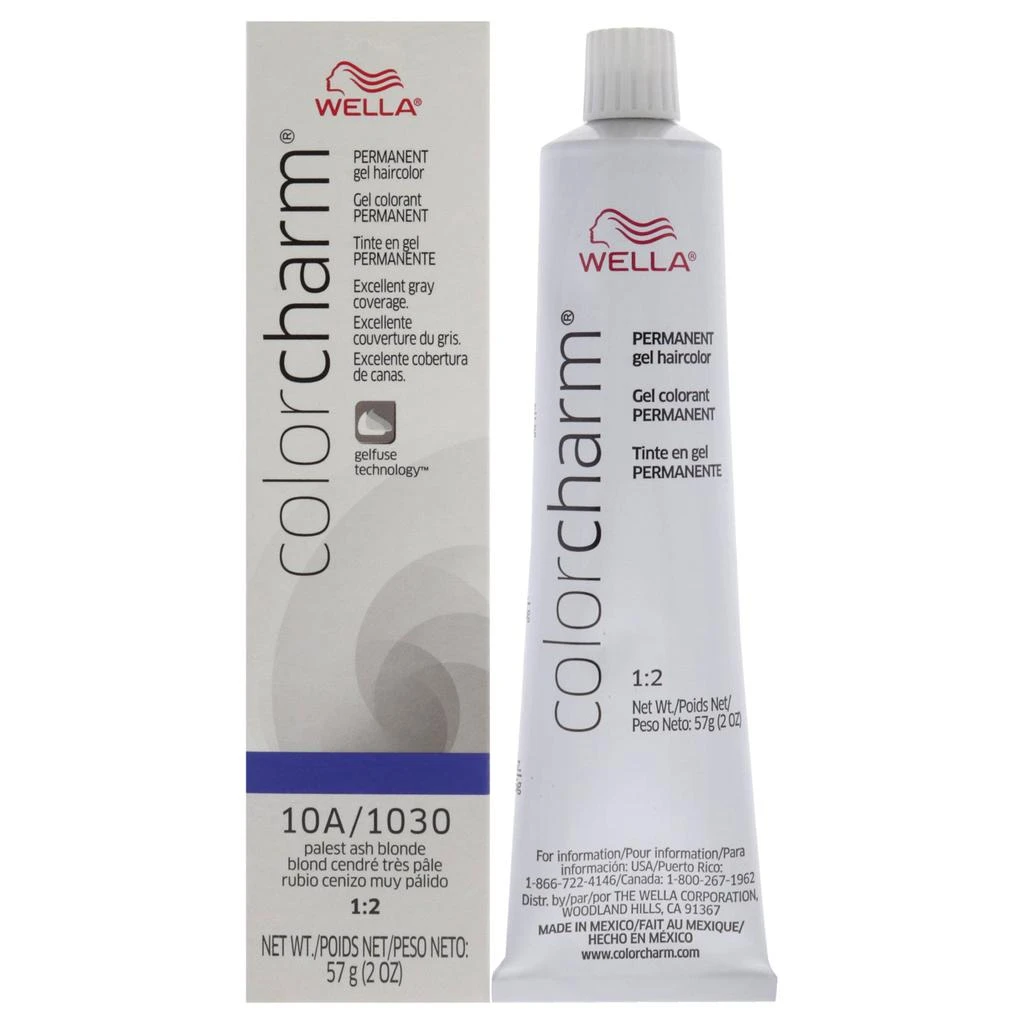 Wella Color Charm Permanent Hair Color Gel - 10A 1030 Palest Ash Blonde by  for Unisex - 2 oz Hair Color 1