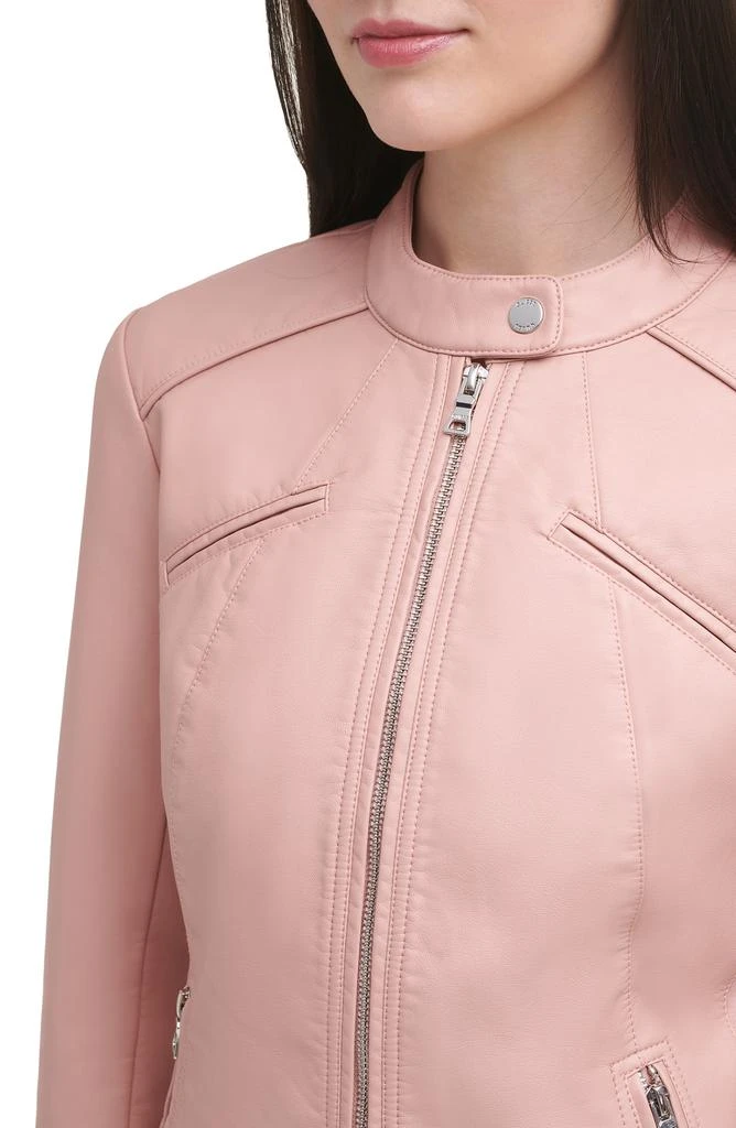 GUESS Faux Leather Racer Jacket 3