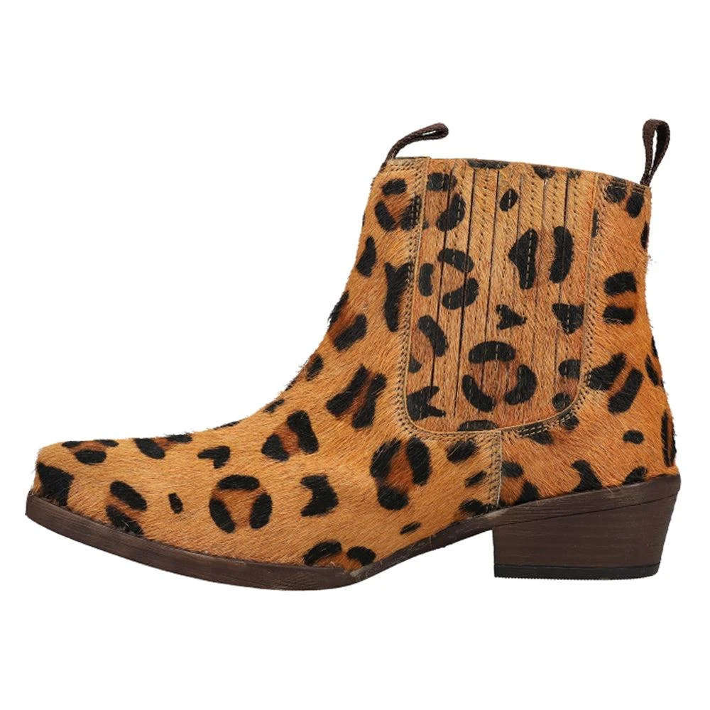 Roper Dustt II Leopard Square Toe Chelsea Booties 3