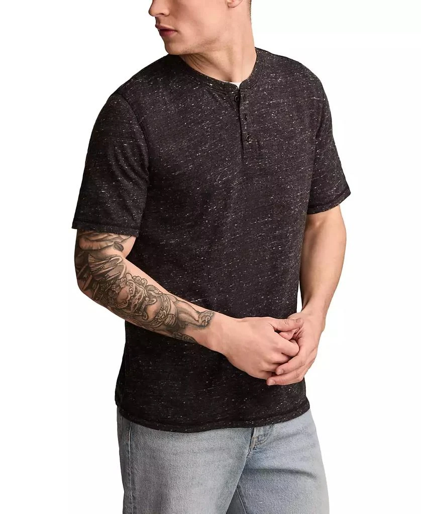 Lucky Brand Men's Linen Short Sleeve Henley Shirt 3