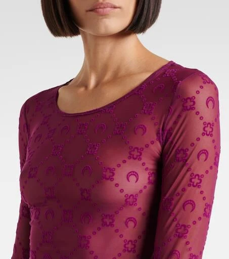 MARINE SERRE Moonagram mesh top 4