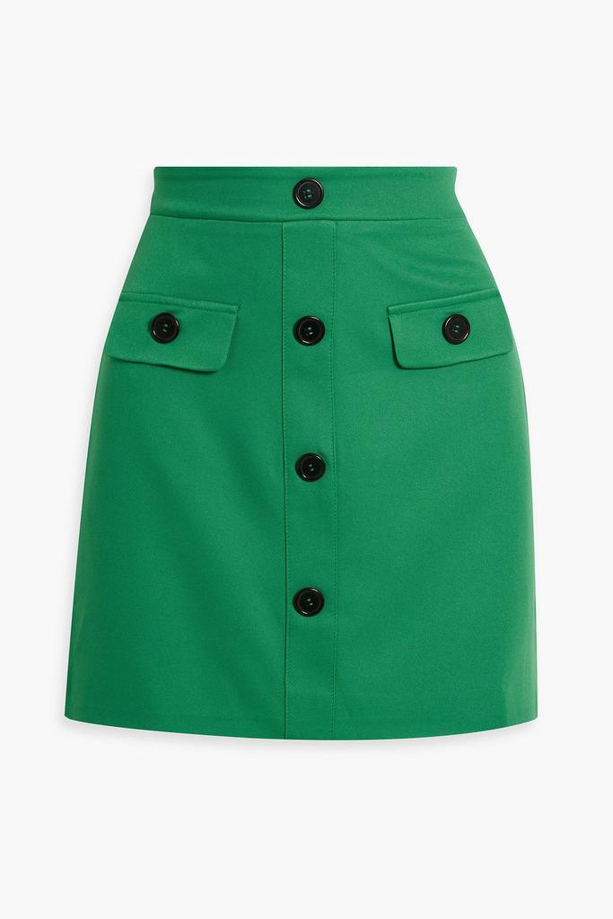 WALTER BAKER Emie button-embellished crepe mini skirt